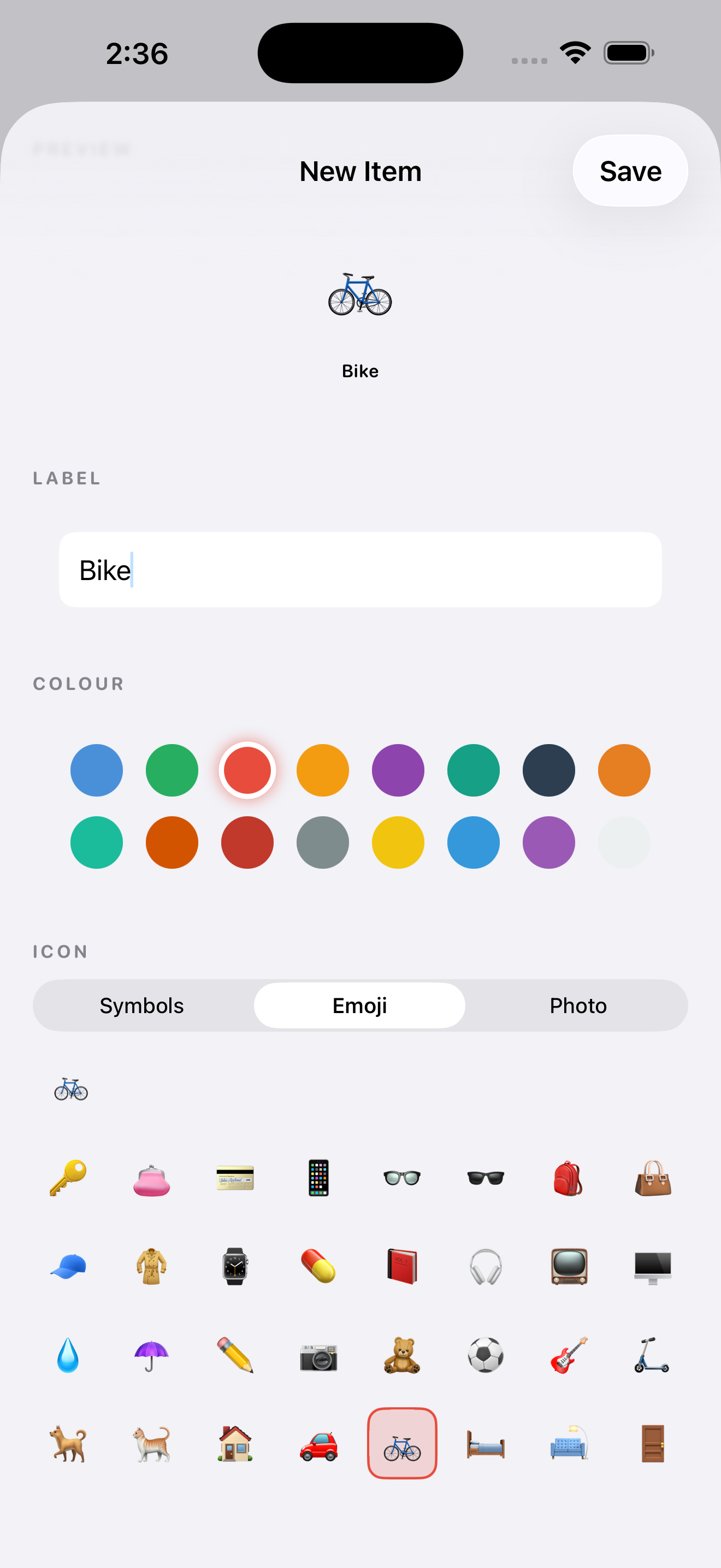 IPUTHA new item with emoji and colour