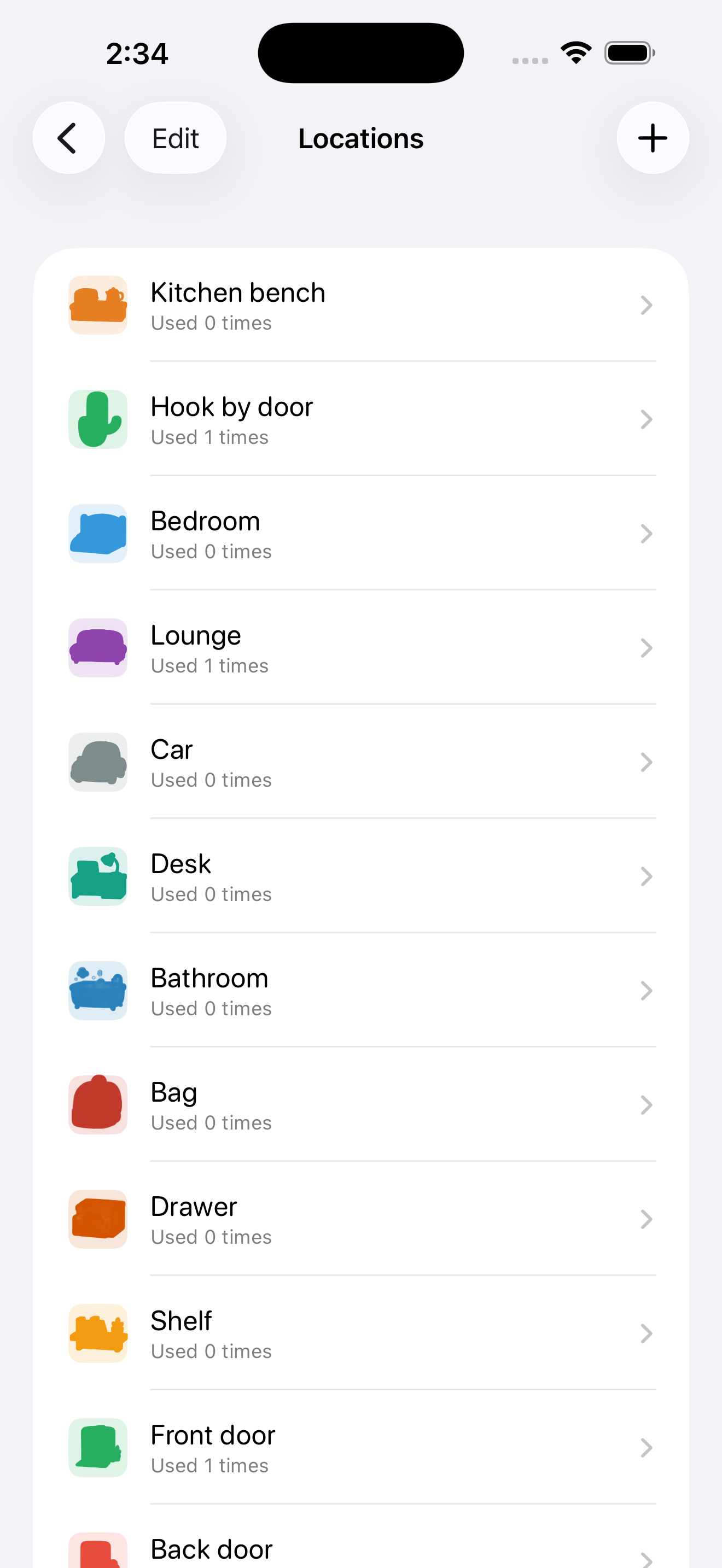 Manage locations